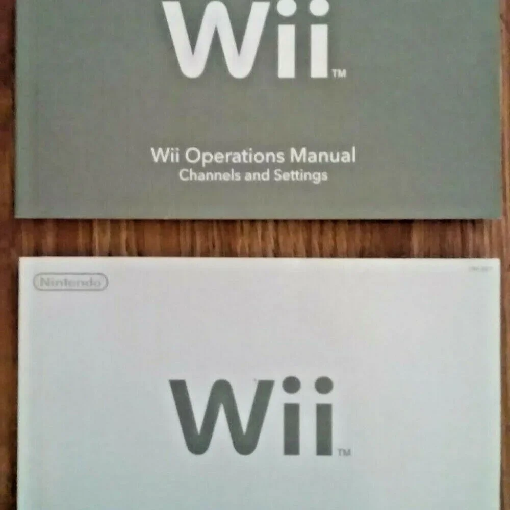 NEW Nintendo Wii Console Operations Manuals Set of 2 MANUALS ONLY NEW Unused